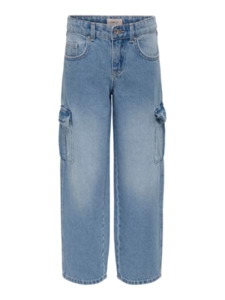 Kids ONLY Harmony Wide-Leg Cargo Jeans