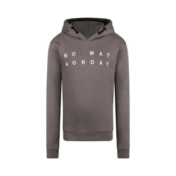 No Way Monday Kids Hoodie grau