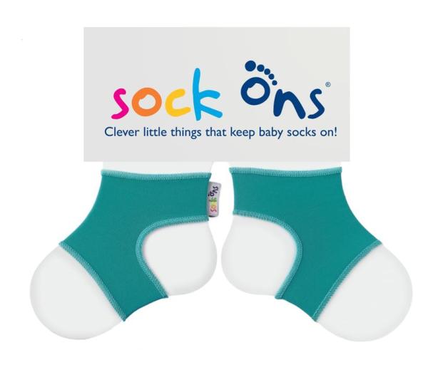 SockOns Baby Sockenhalter 6-12 Monate türkis